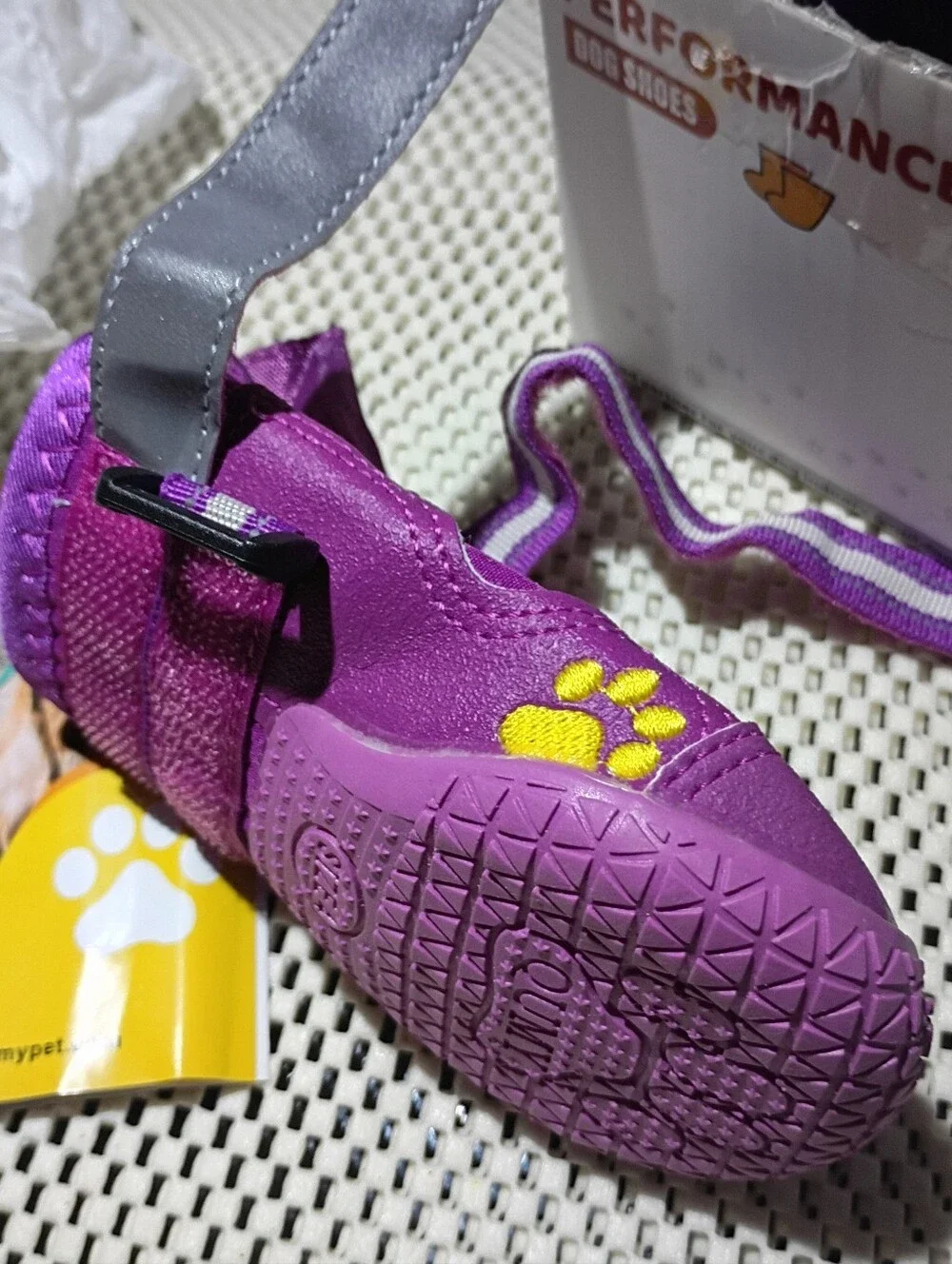 DOG SHOES full set QUMY Pet purple Sz 4 PERFORMANCE Full Adjust BRAND-NEW tags